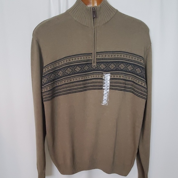 Oscar de la Renta Other - Oscar De La Renta Taupe Quarter Zip Sweater - New
